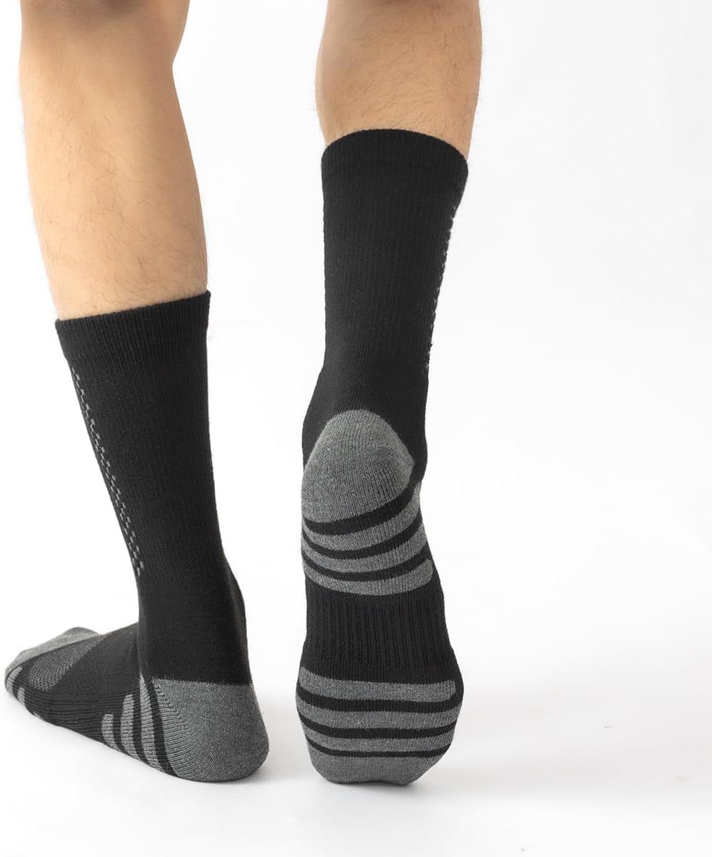 Thumbnail 1 de JOYNÉE 8 Pairs Mens Crew Athletic Work Long Socks: Cushioned Comfort for Sports and Everyday Wear