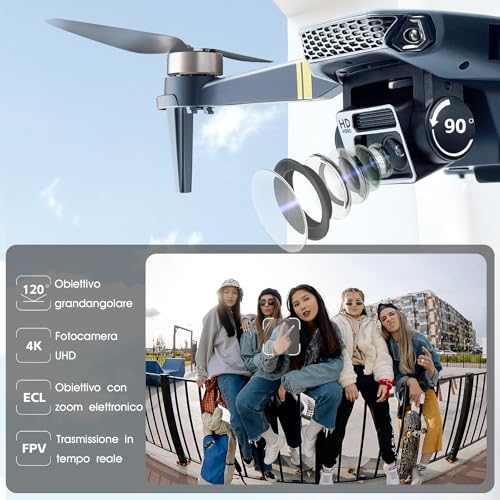 Detalle de CHUBORY Drone con Telecamera 4K HD per Principianti — 84 Minuti di Volo, 800 m di Portata e Funzioni Intelligenti