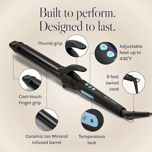 Detalle de Bio Ionic Long Barrel Curling Iron with Moisture Heat Technology & NanoIonic MX