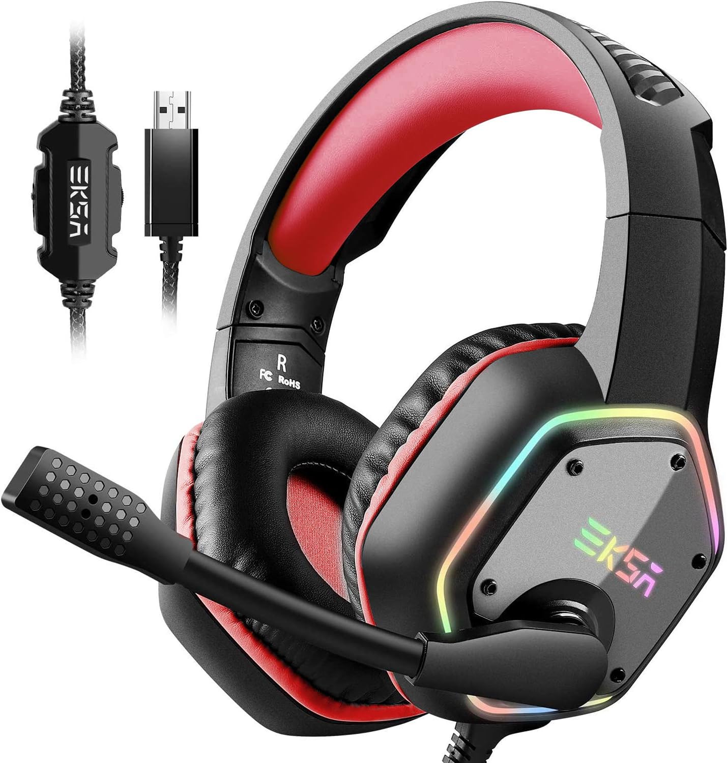 EKSA E1000 Auriculares gaming USB 7.1