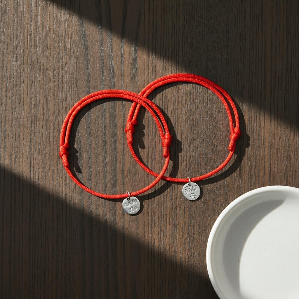 Thumbnail 3 de KAKI Braccialetti Filo Rosso Destino