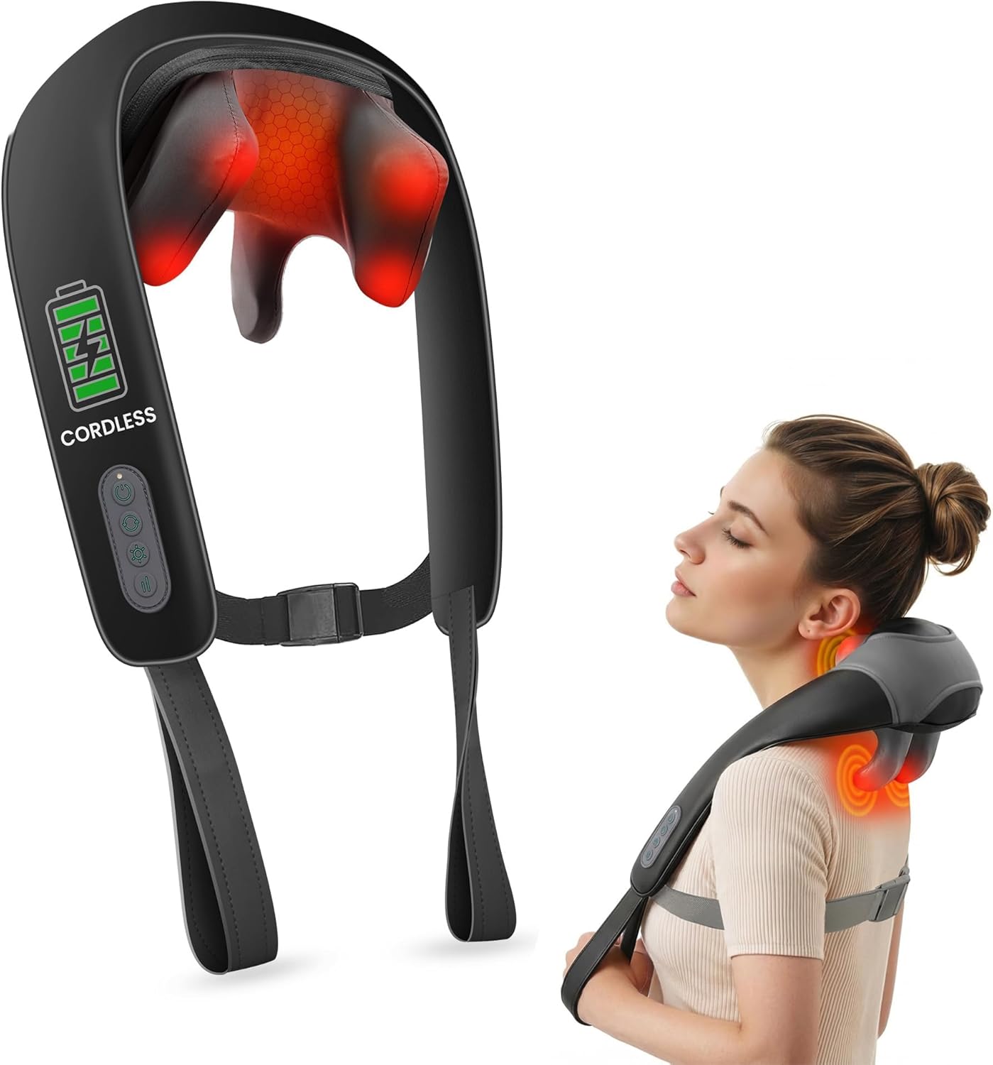 Detalle de Snailax Neck Massager Deep Tissue with Heat