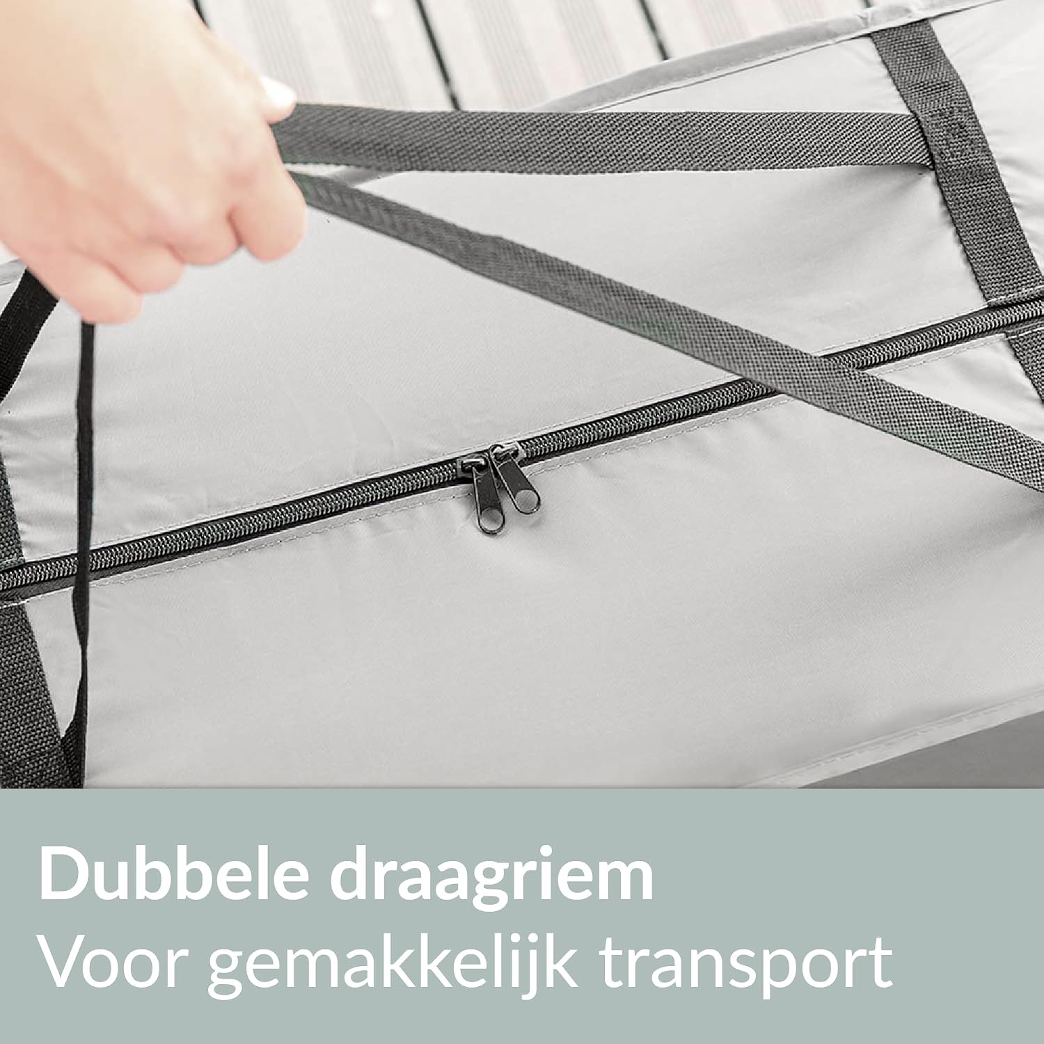 Detalle 2 de Chefarone CHEF000028 opbergtas voor tuinkussens met UV-bescherming