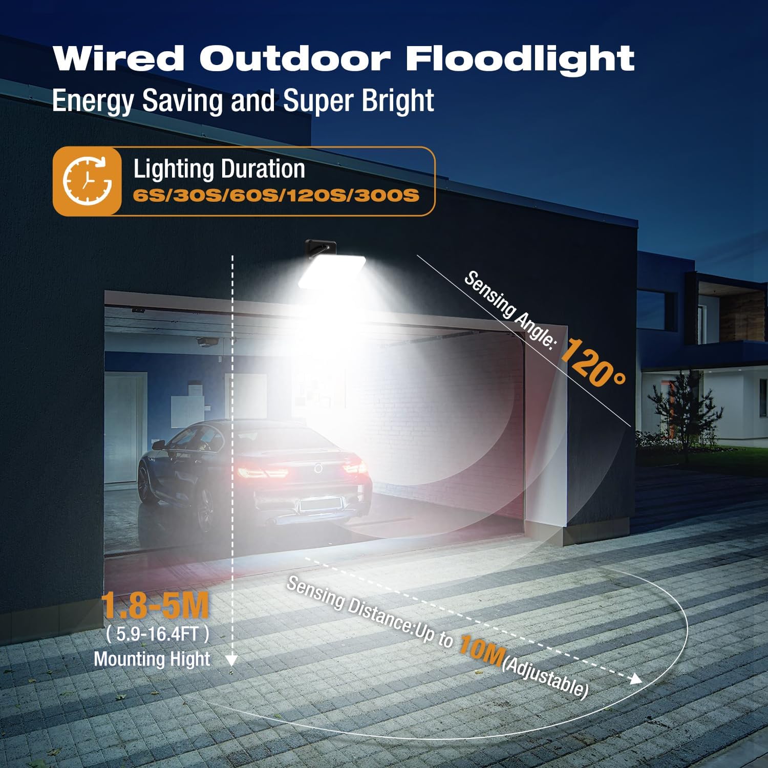 Thumbnail 3 de vighep 24W Outdoor Motion Sensor Security Light