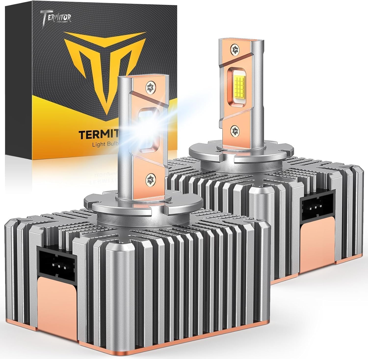 Detalle de Termitor D5S Fog Light Bulbs, 6500K Cool White, IP68, Pack of 2