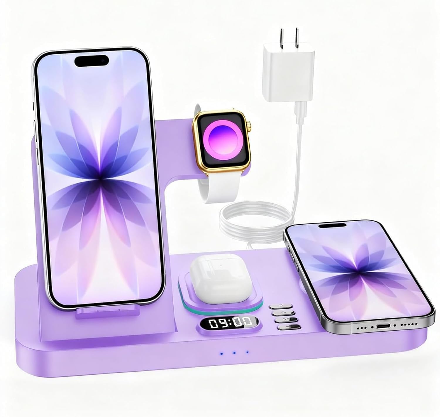 Detalle de Wireless Charging Station with Foldable Design