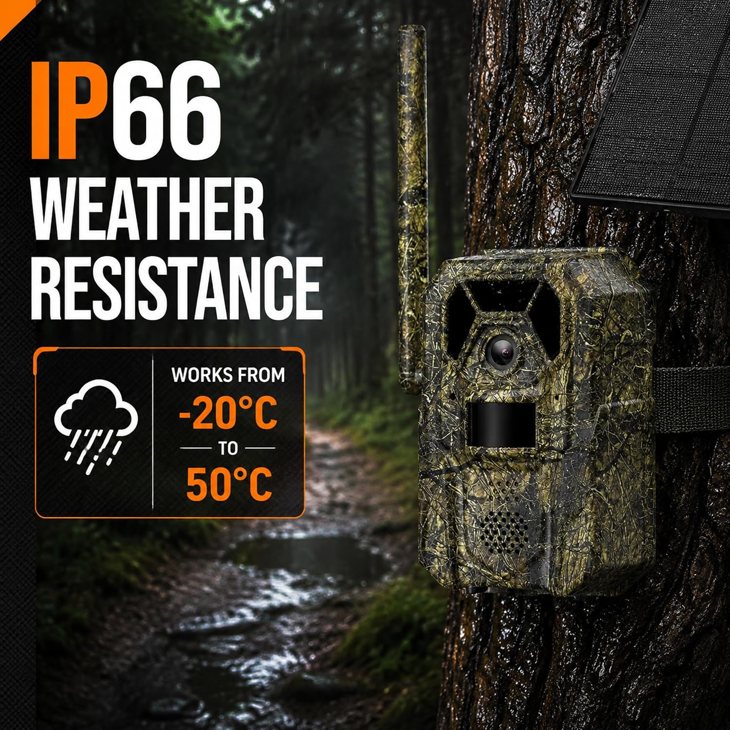 Thumbnail 4 de MagicEagle H1-New 4G Cellular Trail Camera with Solar Panel, 2K Video & No-Glow IR