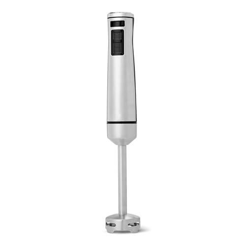 Detalle de Amazon Basics Frullatore a immersione da 1000 W, multivelocità, argento