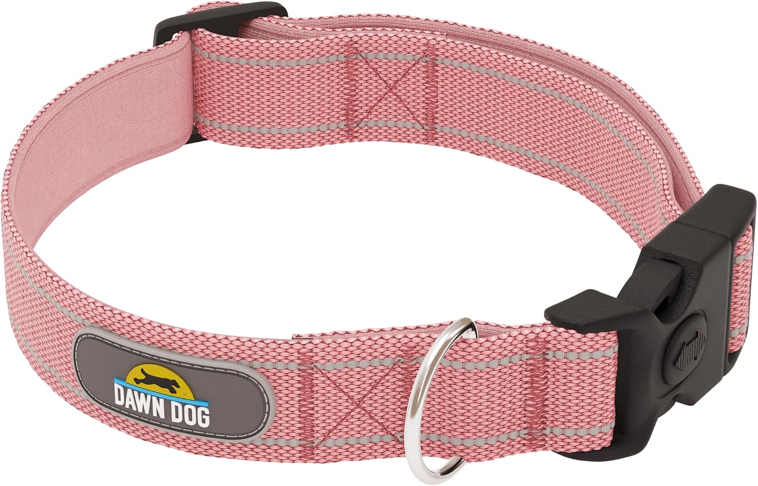 Detalle de Dawn Dog Collar Large - Reflective, Soft & Padded Breathable Nylon Collar