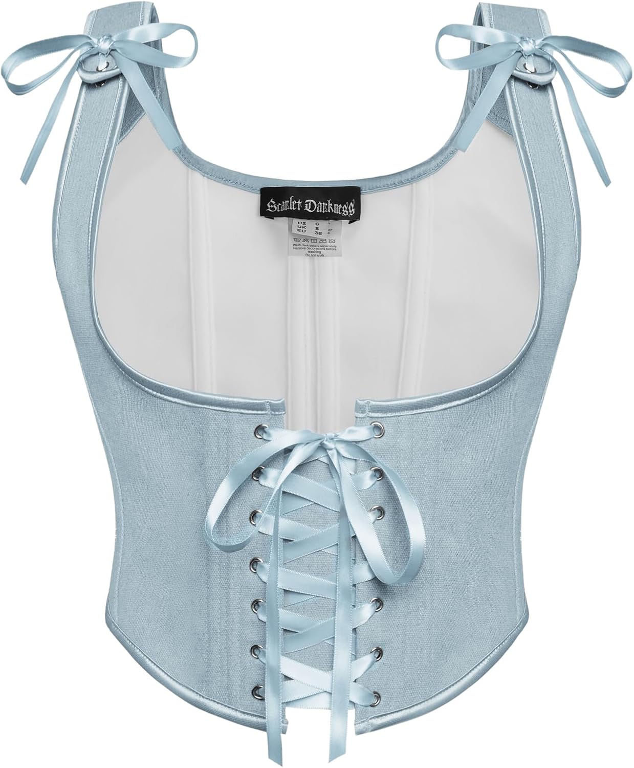 SCARLET DARKNESS Scarlet Darkness corset Renaissance à lacets sous la poitrine pour femme