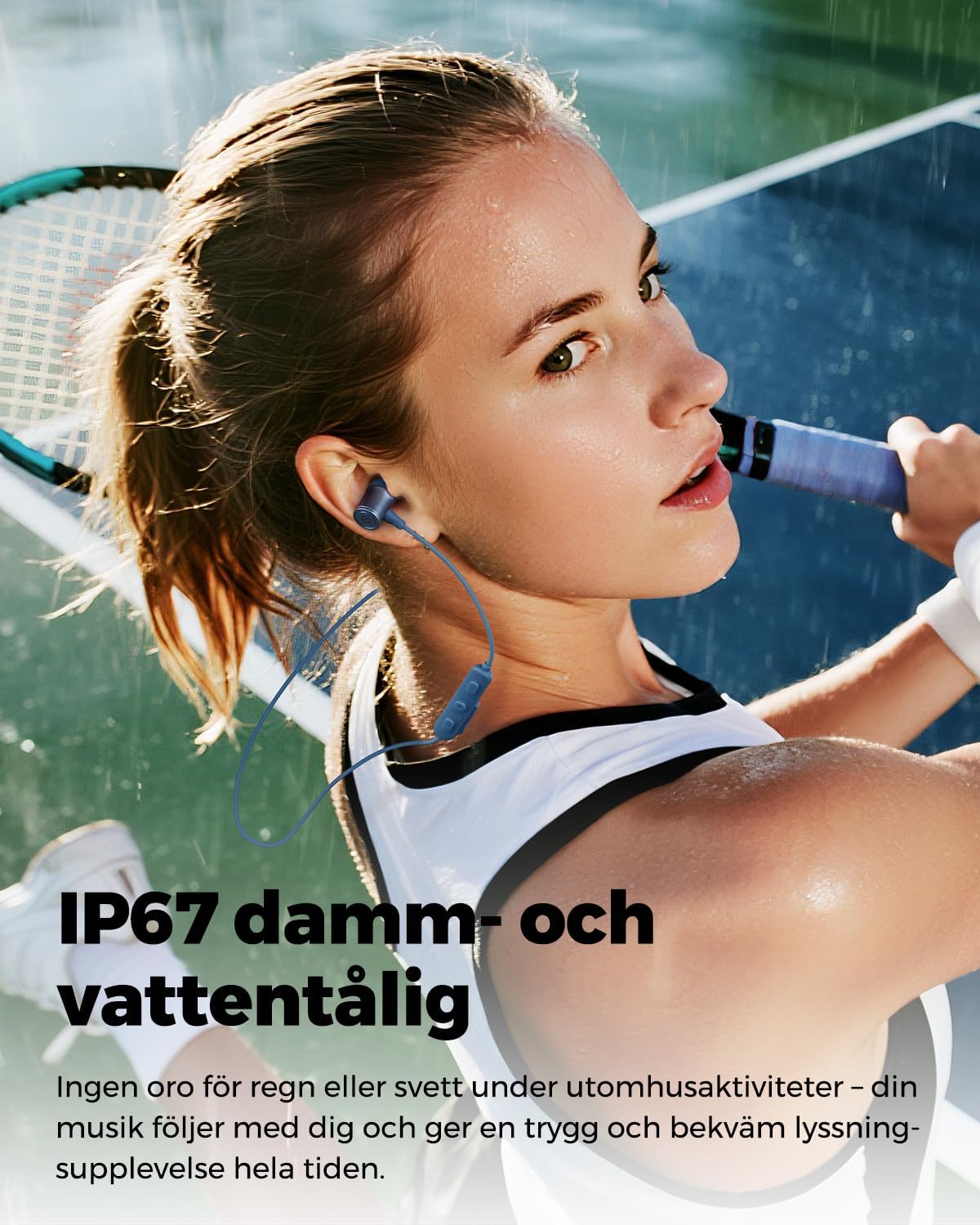 Detalle de SoundPEATS Q40HD: In-Ear Sport-Kopfhörer mit Nackenband, LDAC & 20h Akku