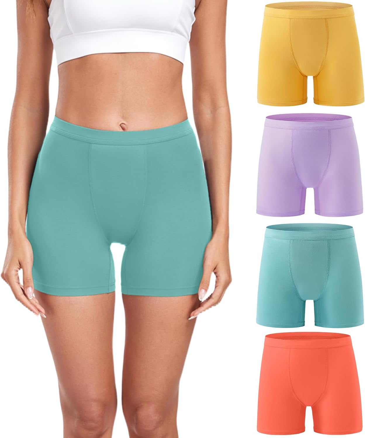 Thumbnail 6 de wirarpa Women's Modal Boxer Briefs: Ultra-Soft Boyshort Panties (Multipack)