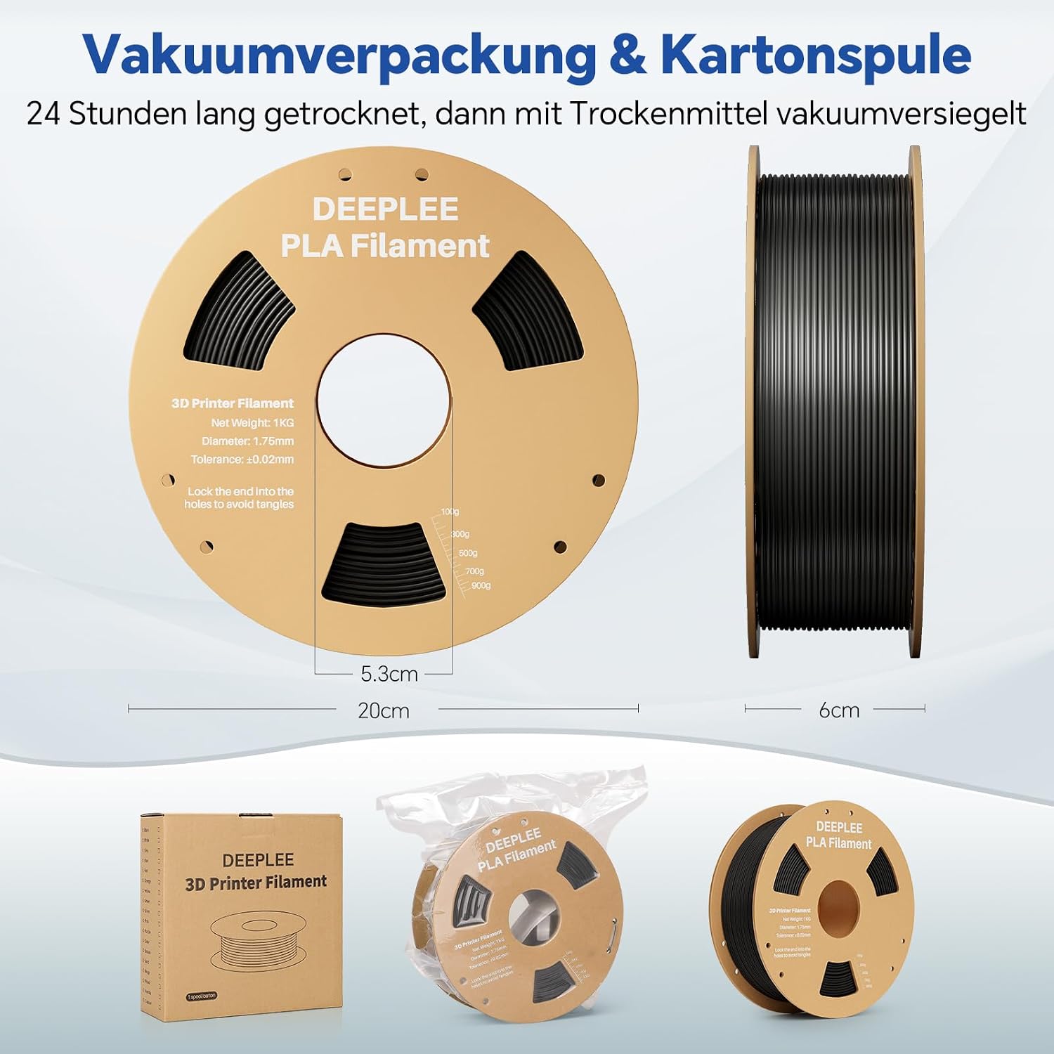 Thumbnail 5 de DEEPLEE PLA Filament 1.75mm 1 kg
