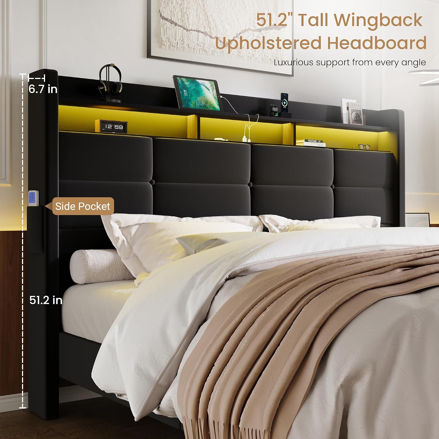 Thumbnail 5 de SHA CERLIN Queen Bed Frame