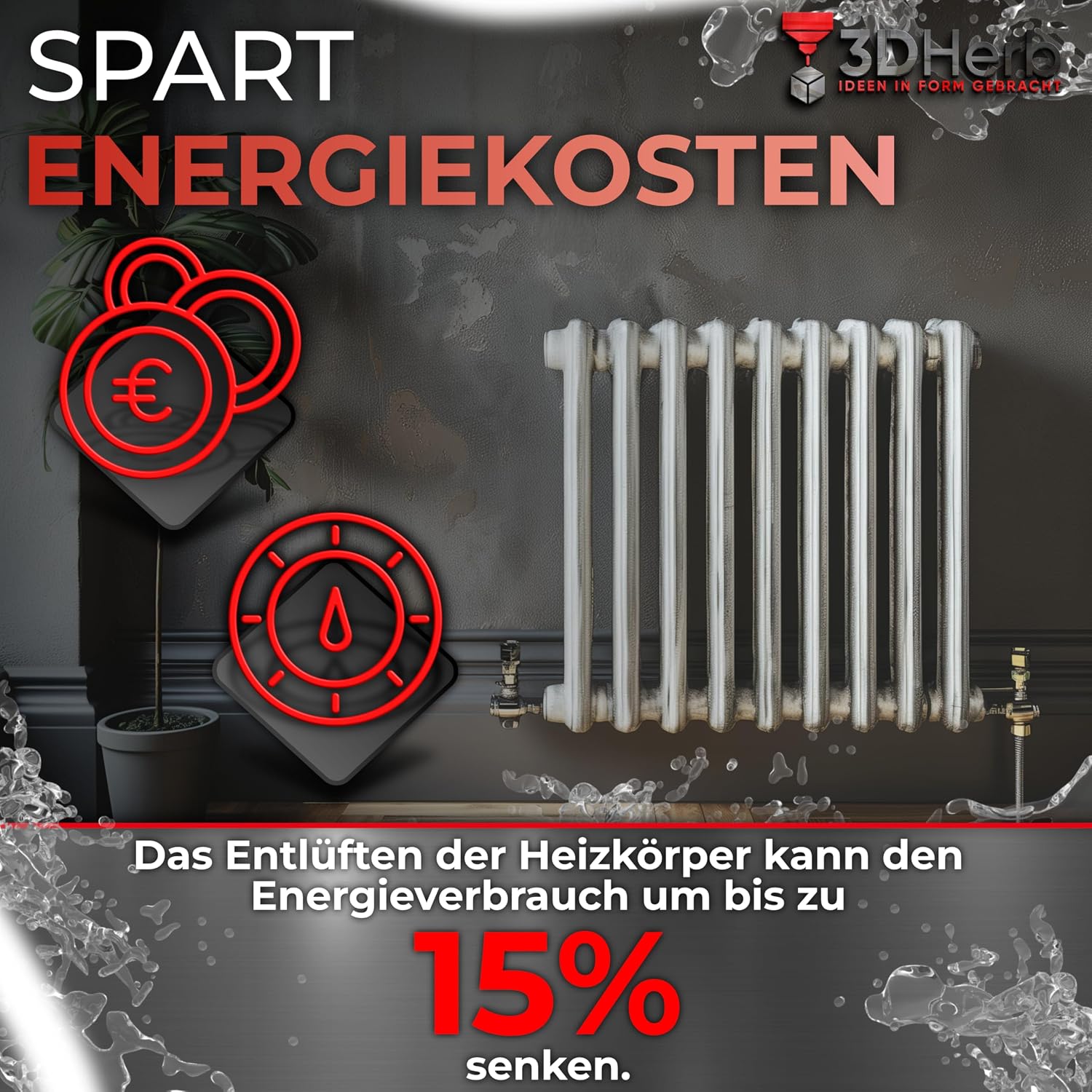Thumbnail 4 de 3DHerb Entlüftungsschlüssel Edelstahl 5x5 mm