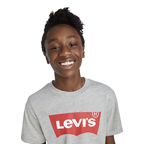 Detalle de Levi's Batwing Tee per Bambini e Ragazzi 12 Anni – Grigio Heather, stile e comodità duratura