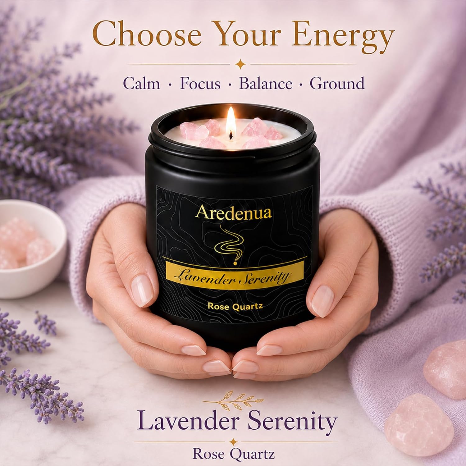 Detalle 2 de Lavender Soy Candle, 7 oz