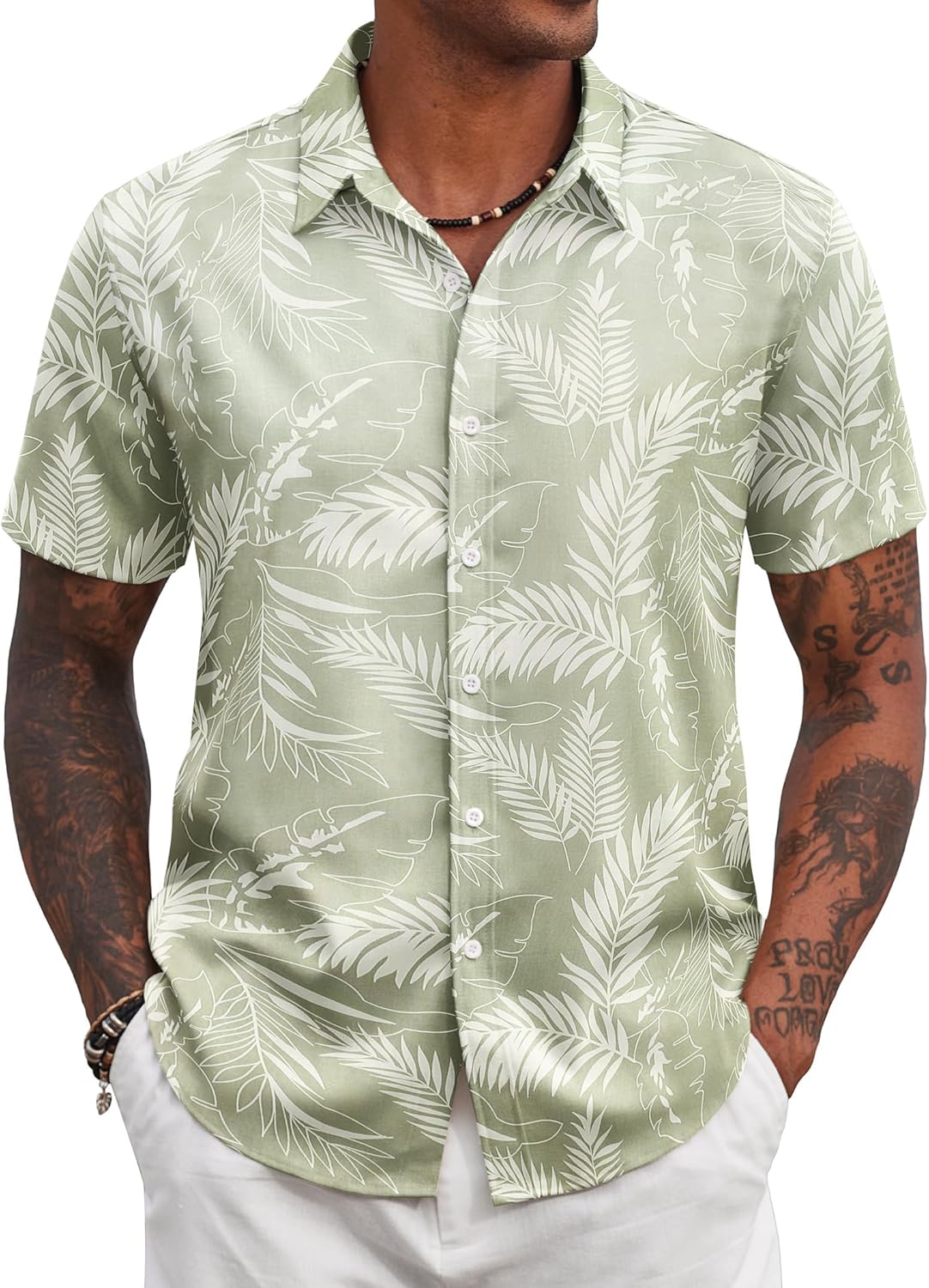 Thumbnail 6 de COOFANDY Camicie Hawaiane Uomo Maniche Corte: Estivo, Leggera e Vibrante