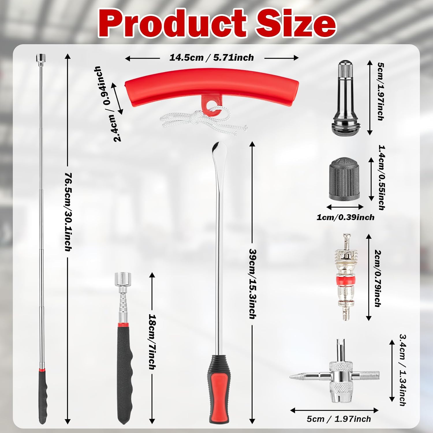 Thumbnail 2 de Fenghome 31-piece tyre lever tool set for motorbike, car and bike repairs