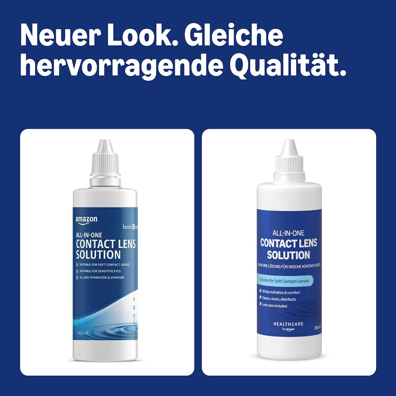 Thumbnail 1 de Healthcare by Amazon All-In-One Lösung für weiche Kontaktlinsen, 360 ml, 3er-Pack (vormals Amazon Basic Care)