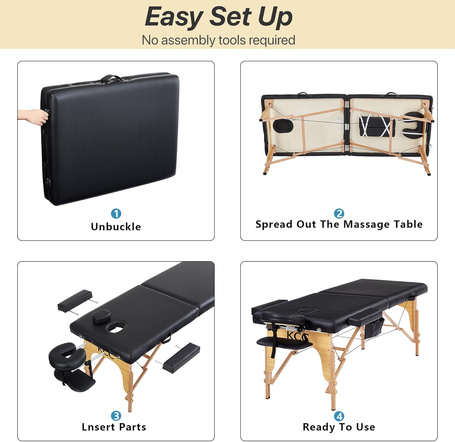 Thumbnail 6 de KCC Memory Foam Massage Table 84 in