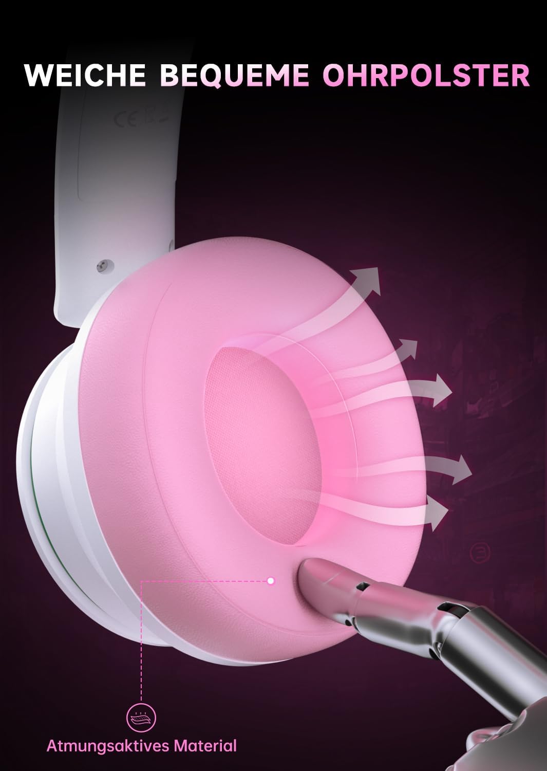 Thumbnail 6 de Captain 200: Drahtloses Gaming-Headset mit Noise Cancelling, 3D-Surround-Sound und 45+