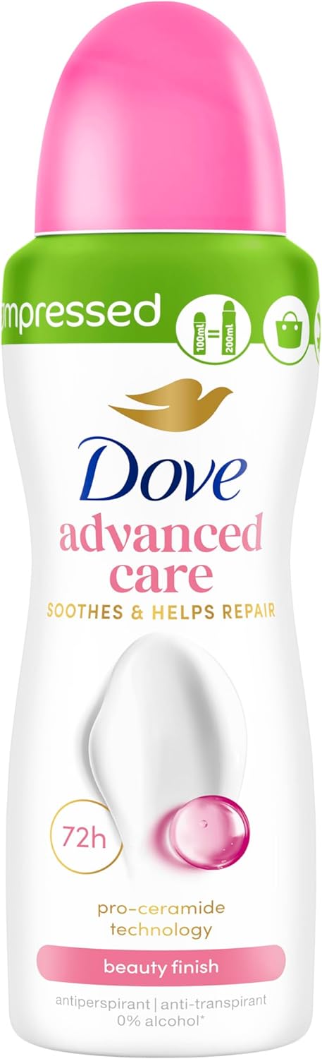 Thumbnail 1 de Dove Apaise & Aide à Réparer Déodorant Spray Anti-Transpirant Compressé Beauty Finish – Lot 2x100 ml
