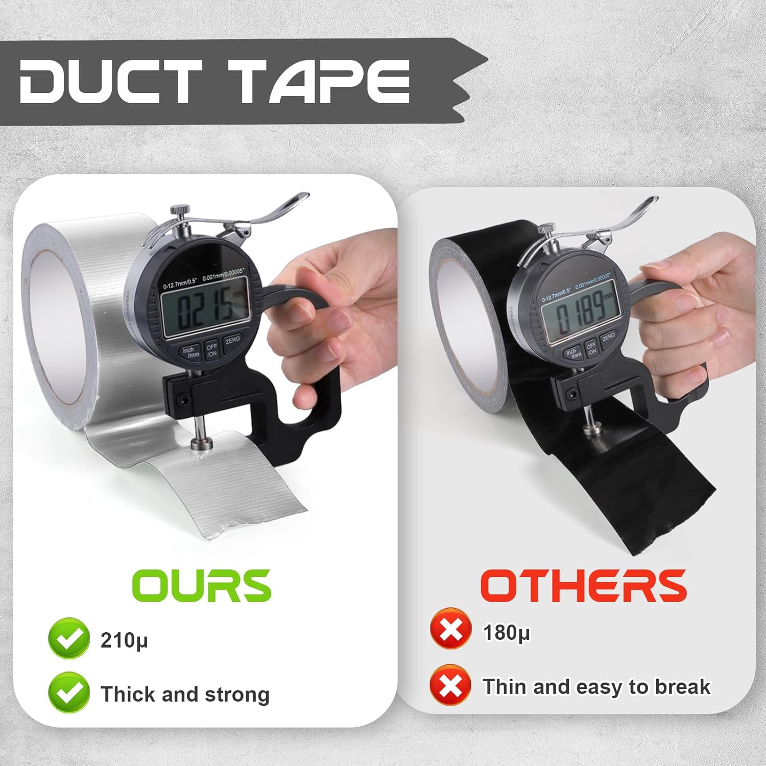 Thumbnail 3 de 3 Rolle Panzertape 48mm x 18m 210μ Silber