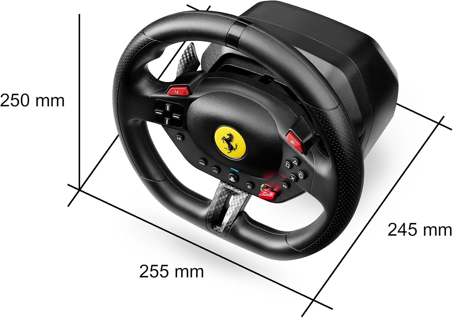 Detalle 2 de Thrustmaster T98 Ferrari 296 GTB: volante y pedalier para PS5 y PC