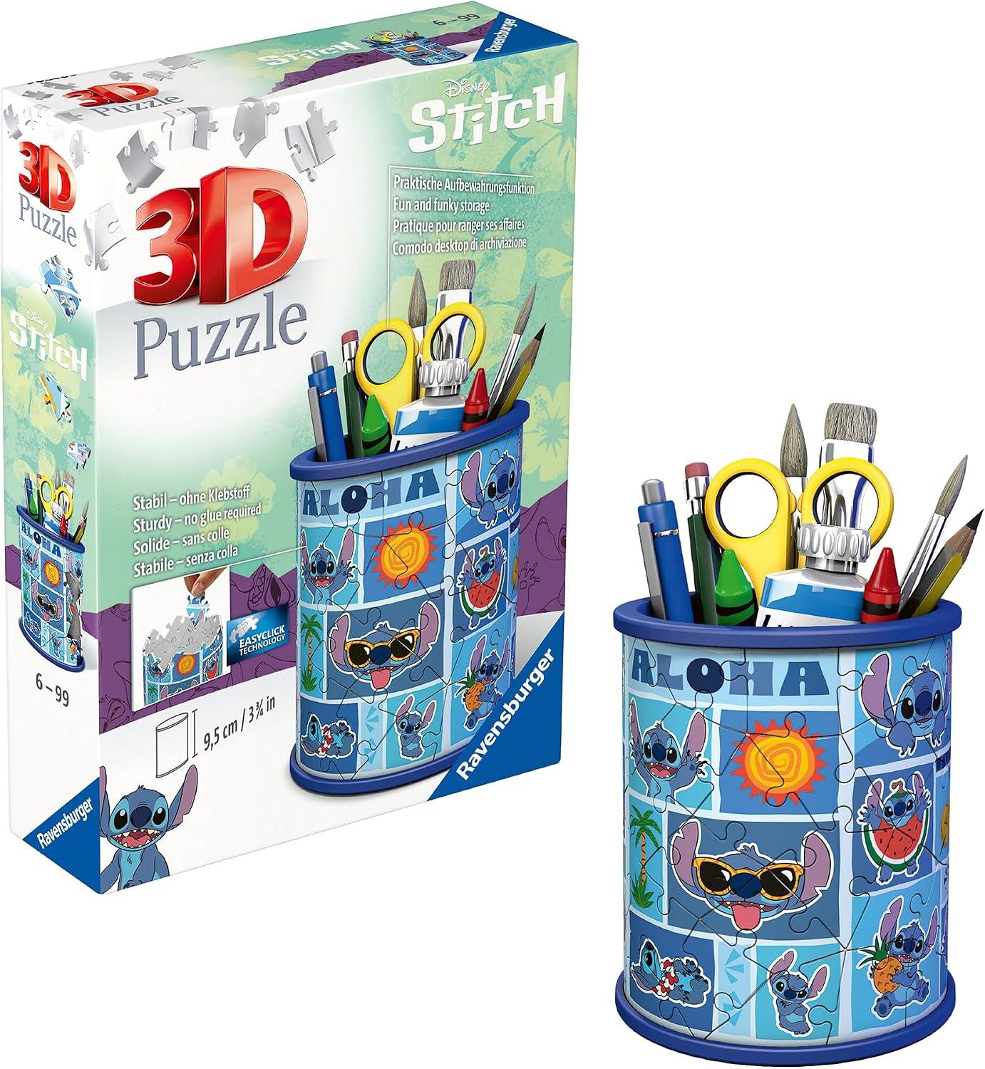 Imagen de Pot à crayons 3D Stitch – Puzzle en OfertitasTOP