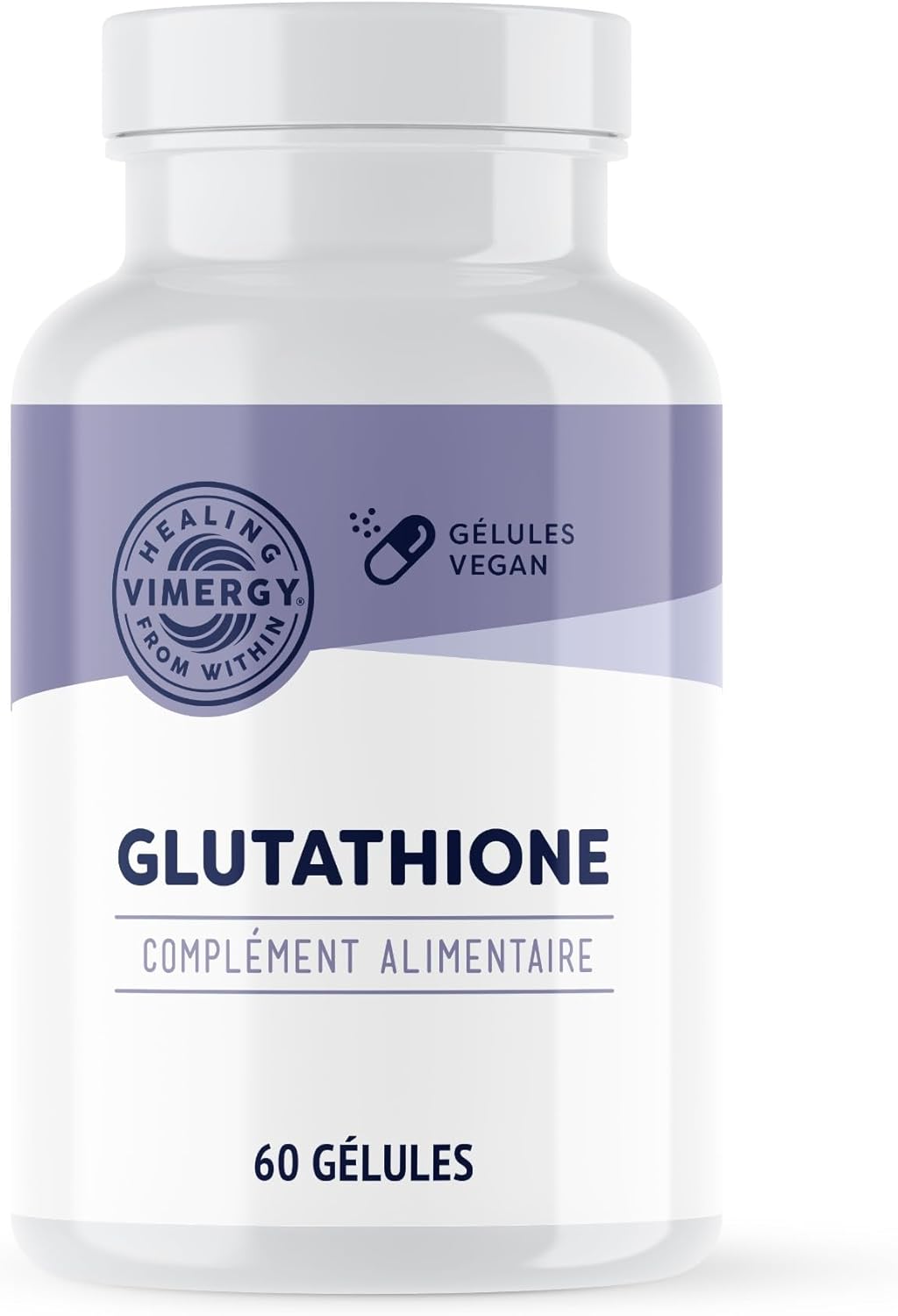 Detalle de Vimergy Glutathione – Gélules végétaliennes, 150 mg, boîte de 60 portions