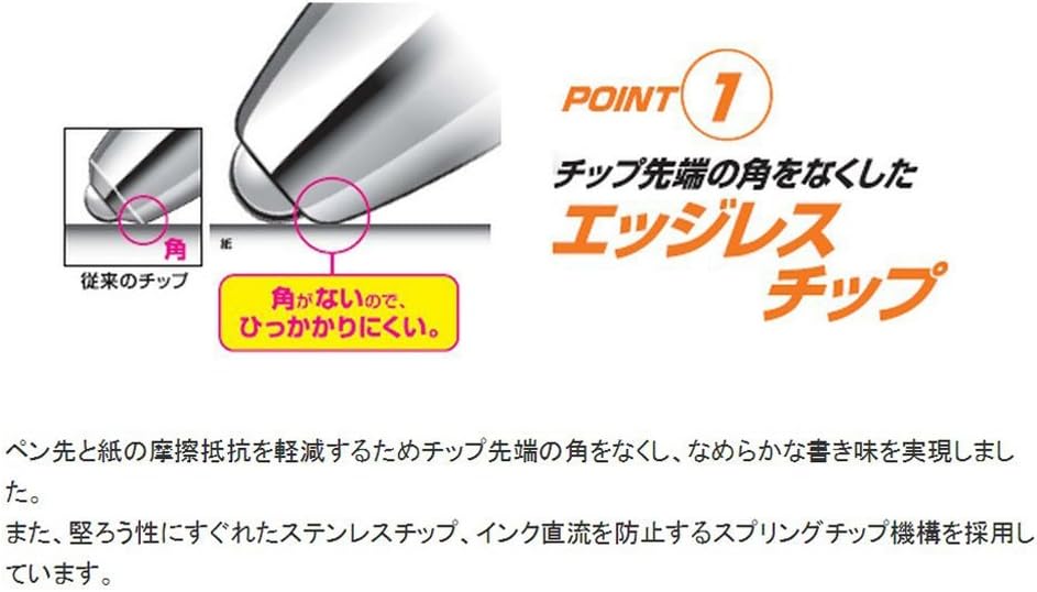Detalle 2 de 三菱鉛筆 シグノRT1 UMN15505.64 ゲルインクボールペン 0.5mm ブルーブラック 10本入
