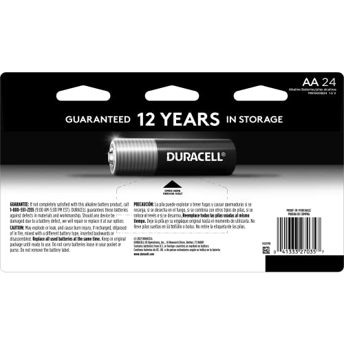 Thumbnail 1 de Duracell Coppertop AA Batteries (24 Count) with 12-Year Shelf Life