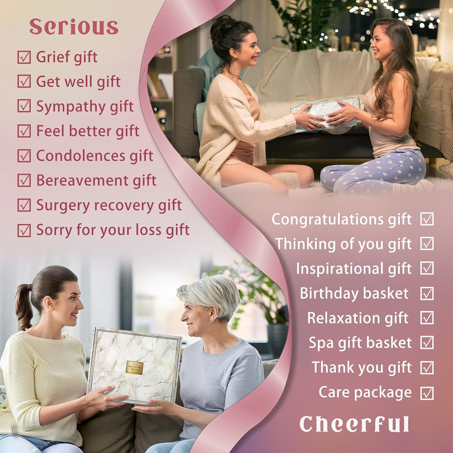 Thumbnail 1 de AHAGIFTREE Get Well Gift Basket 12pc
