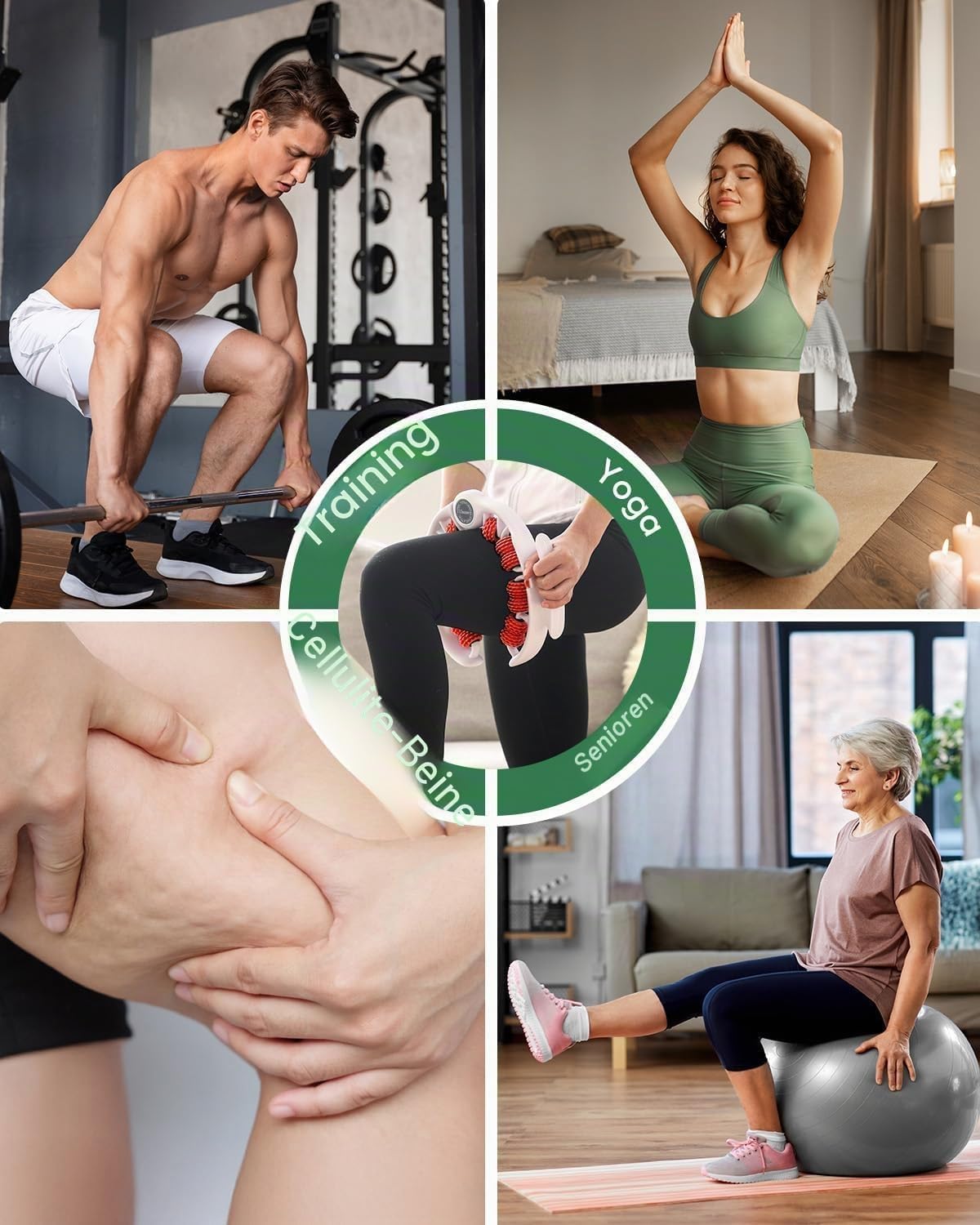 Thumbnail 6 de Neu Beine Roller Cellulite Massagegerät 360°
