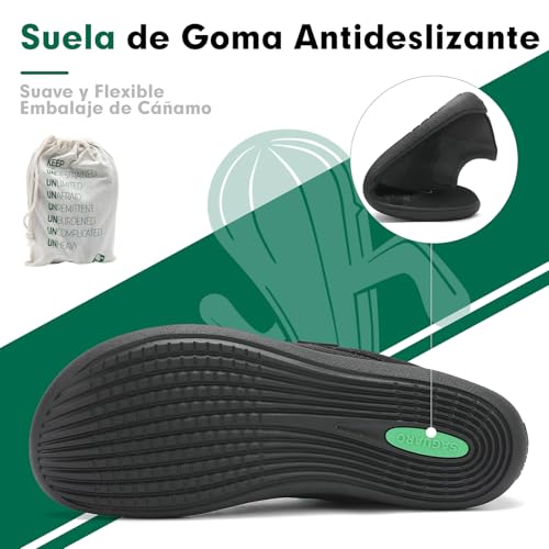 Thumbnail 5 de SAGUARO Luck Ⅰ zapatillas barefoot minimalistas negras (talla 45 EU)