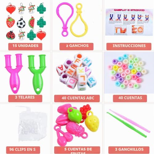 Detalle de JcoGel Juego de 2500 cintas de loom, 32 colores - Gomas para hacer pulseras