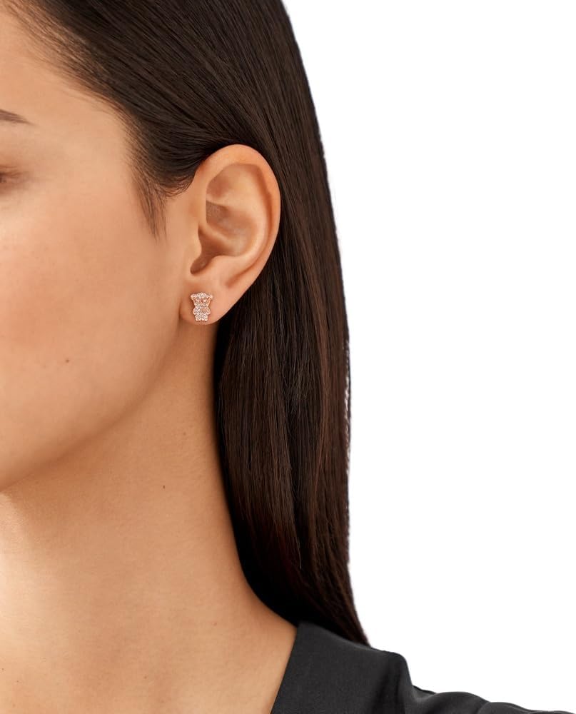Thumbnail 1 de EMPORIO ARMANI boucles d’oreilles en laiton or rose à fermoir poteau