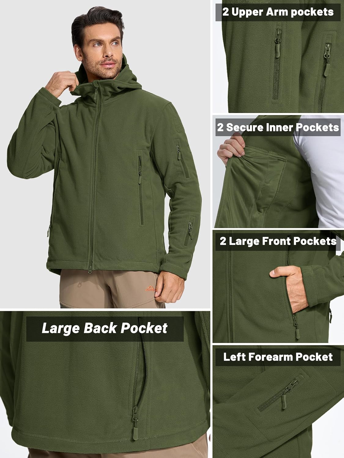 Thumbnail 4 de TACVASEN Windproof Fleece Jacket