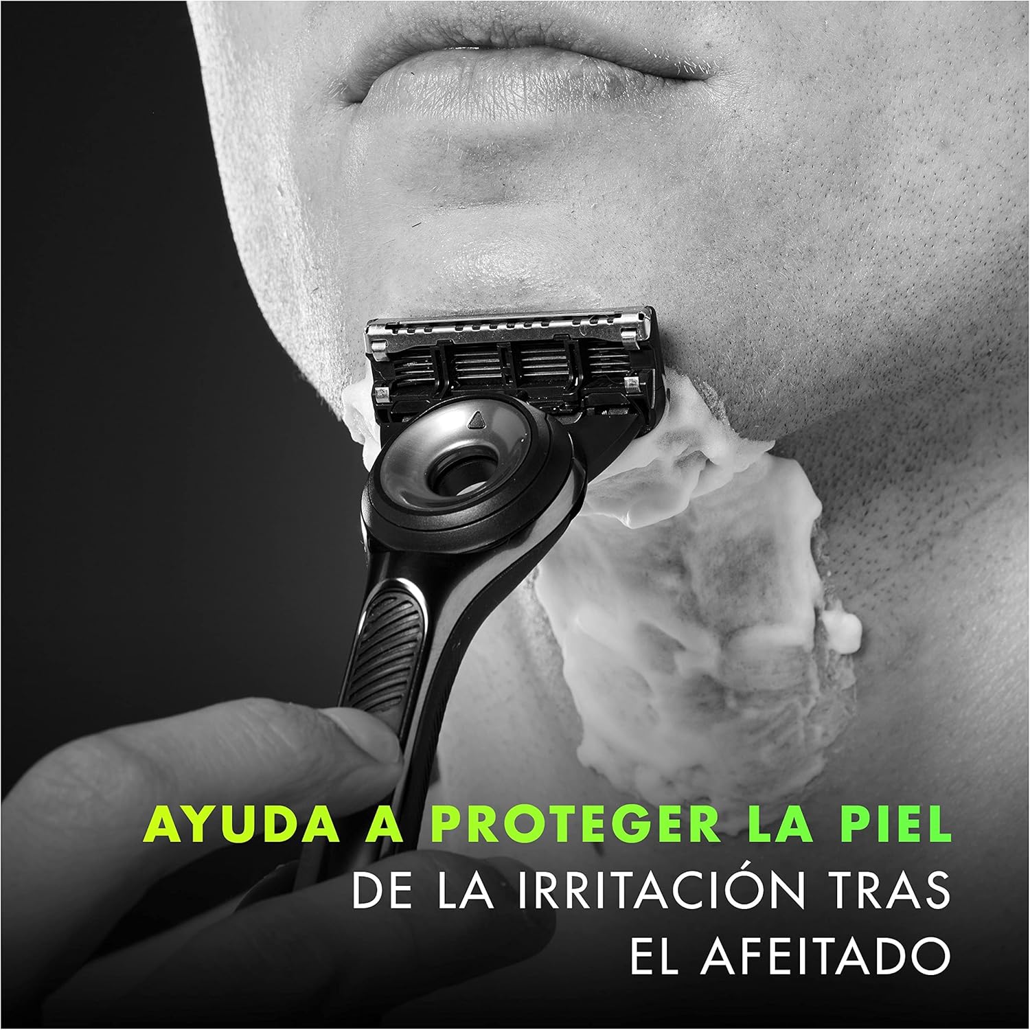 Detalle de Gillette Labs Gel de Afeitar Espuma Rápida 🌟 Refresca y Protege