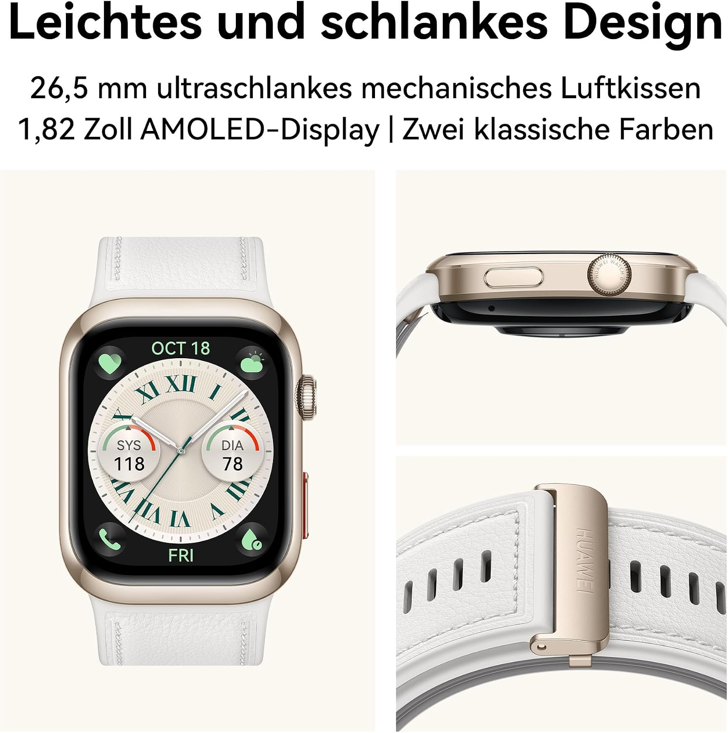 Thumbnail 4 de HUAWEI Watch D2 Smartwatch mit 1,82" AMOLED, EKG und ambulantem Blutdruck-Monitoring – schwarz