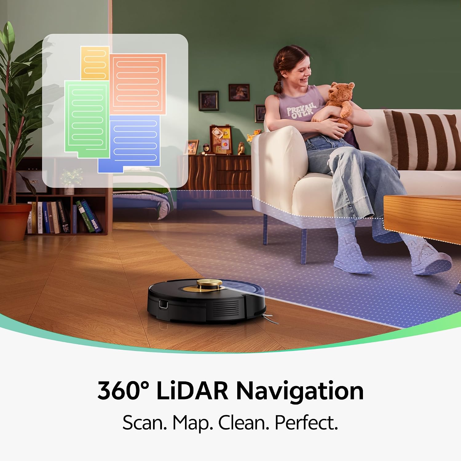 Detalle 2 de Vexilar W9 Robot Vacuum Cleaner 8000Pa