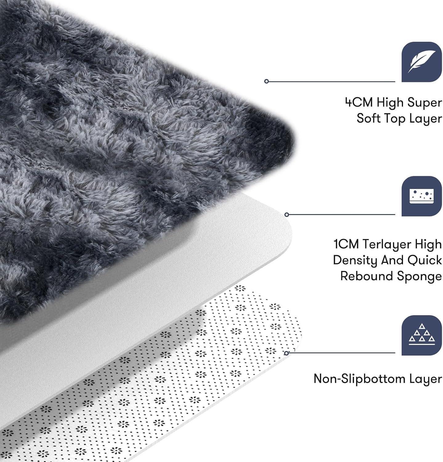 Thumbnail 4 de JOJOSEE Rugs Living Room 240x300 cm grey rug