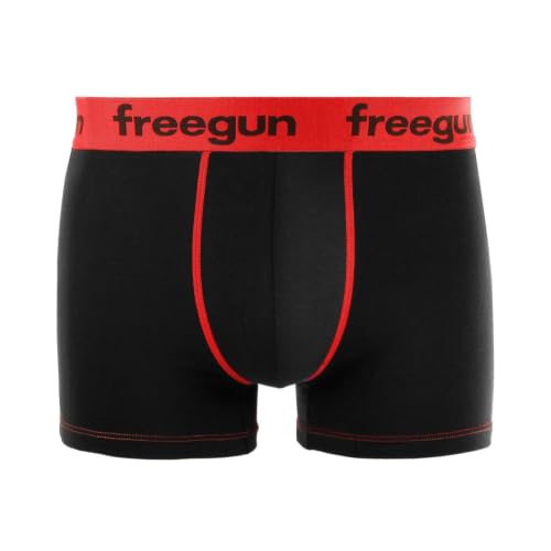Thumbnail 6 de FREEGUN Caleçon Boxer Homme Coton Lot de 6 – Noir, Taille L