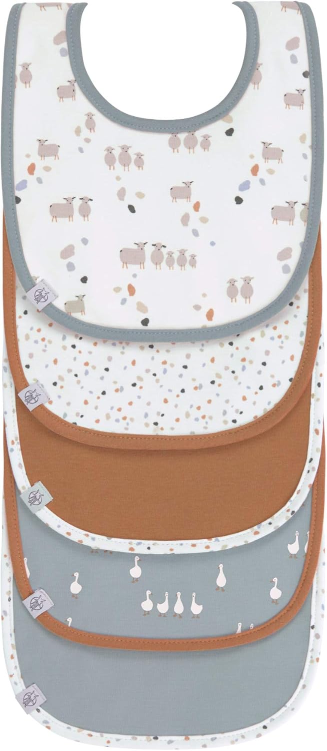 Thumbnail 6 de LÄSSIG Lätzchen-Set für Baby & Kleinkind (5 Stück) mit Klettverschluss aus Bio-Baumwollgemisch, wasserdicht