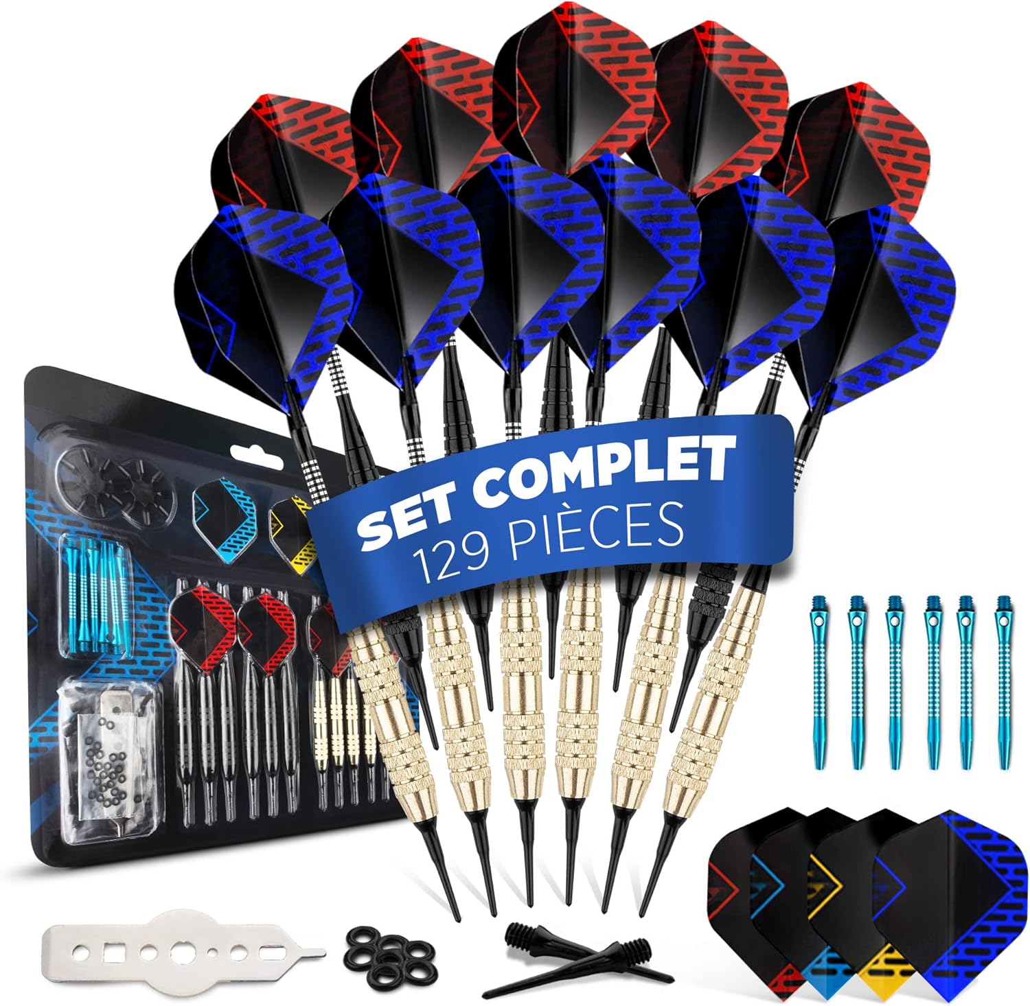 Thumbnail 6 de DartPro Cible électronique sans fil avec 6 fléchettes — Ensemble tout-en-un pour 1 à 8 joueurs