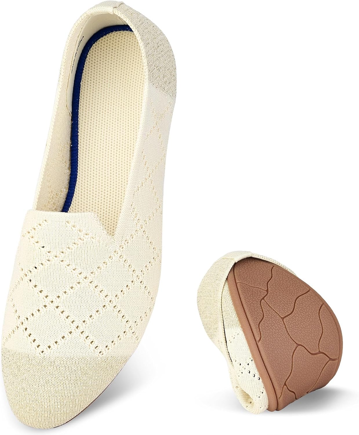 Thumbnail 3 de Puxowe Women’s Knit Ballet Flats: Slip-On Comfort for Everyday Wear