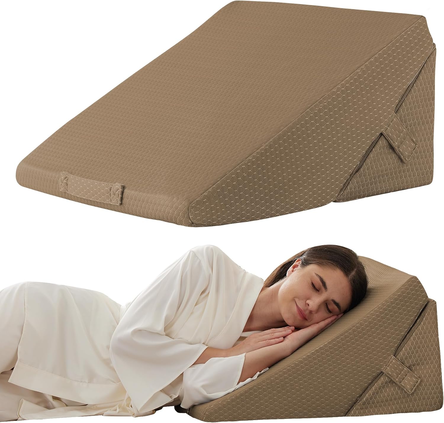 Detalle de Bedluxe Wedge Pillow Set, 9- and 12-Inch