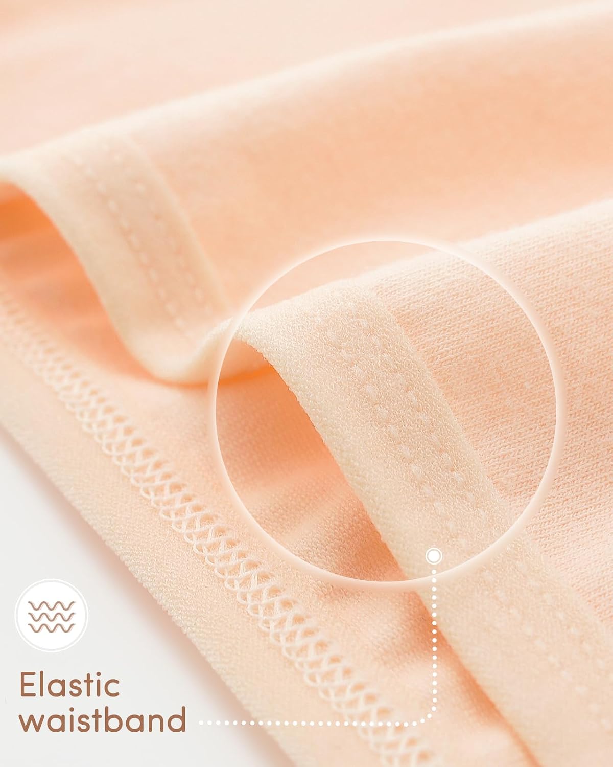 Detalle 2 de Domee Mädchen-Slips 8er-Pack aus Baumwolle mit Elasthan (rosa, blau, weiß)