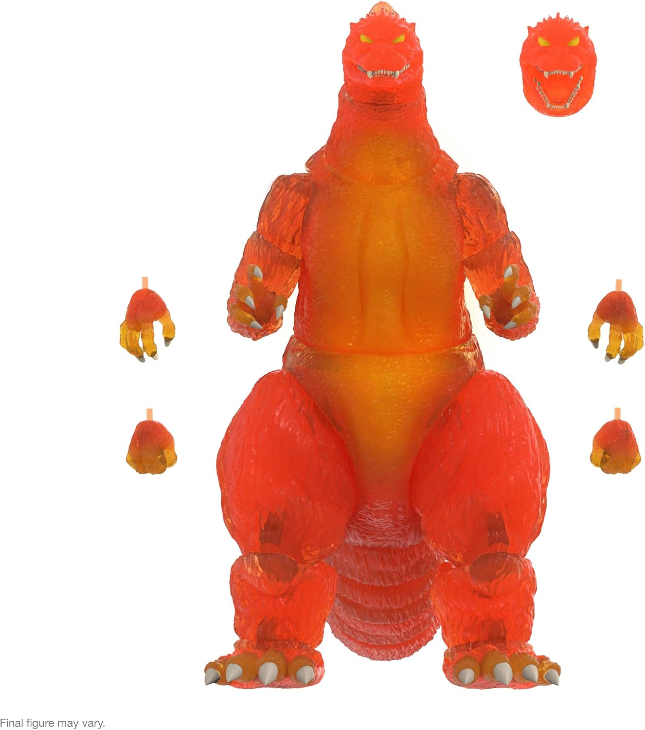 Detalle de Super7 ULTIMATES! Toho Blazing Godzilla (1200º Clear Orange) 8" Action Figure